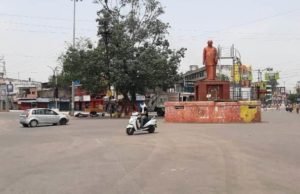 लॉकडाउन के दौरान बिलासपुर पुराना बस स्टैंड।