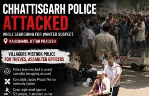गांजा तस्करी के आरोपी की तलाश में यूपी पहुंची छत्तीसगढ़ पुलिस पर हमला, 53 लोगों पर केस, 5 गिरफ्तार