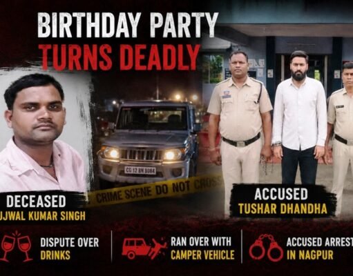 बर्थ डे पार्टी में गिलास तोड़ने का अंजाम खूनी वारदात, कैंपर से कुचलकर दोस्त की हत्या
