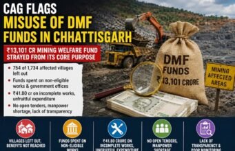 13 हजार करोड़ का DMF फंड दूसरी जगह खर्च, CAG ने छत्तीसगढ़ में गलत इस्तेमाल पर उठाए सवाल