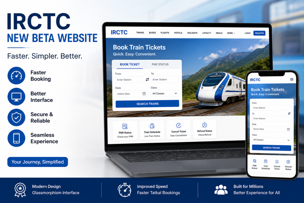 IRCTC new website