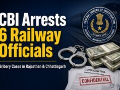 CBI raid: राजस्थान और छत्तीसगढ़ में रिश्वतखोरी के तीन मामलों में 6 रेलवे अफसरों समेत कई गिरफ्तार