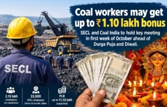 कोयला कर्मचारियों को इस बार मिल सकता है 1.10 लाख तक बोनस, PLR पर जल्द बैठक की संभावना
