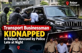 रायपुर में दिनदहाड़े ट्रांसपोर्ट कारोबारी का अपहरण, रात में पुलिस ने सुरक्षित छुड़ाया