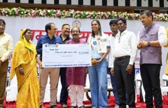 21 अक्टूबर से छत्तीसगढ़ में पुरुष हॉकी लीग, संजू देवी को सम्मानित किया खेल प्रेमियों ने